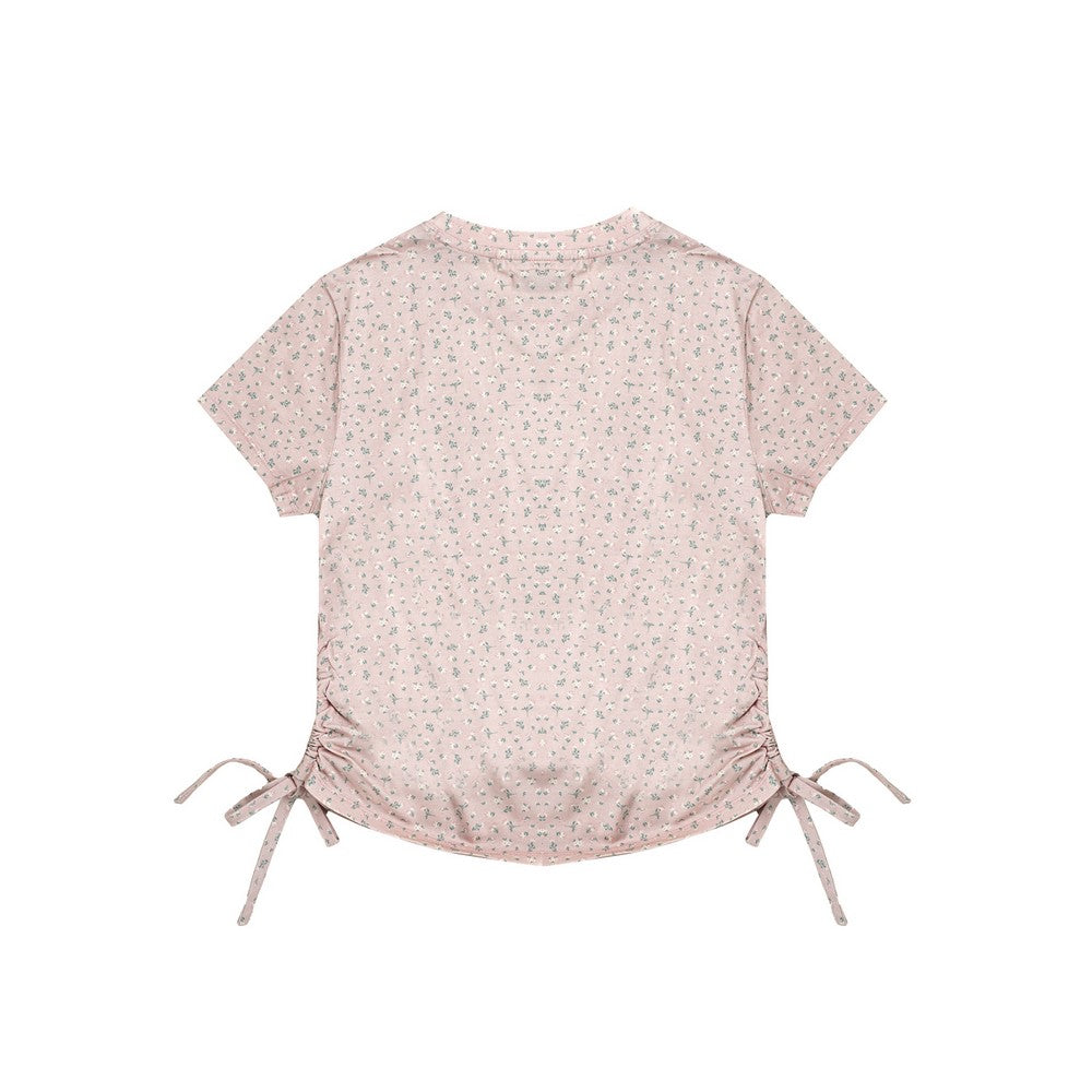 Greenlight Women's T-Shirt Short Sleeve Body Fit Ruched Side Suzu HP-C010726