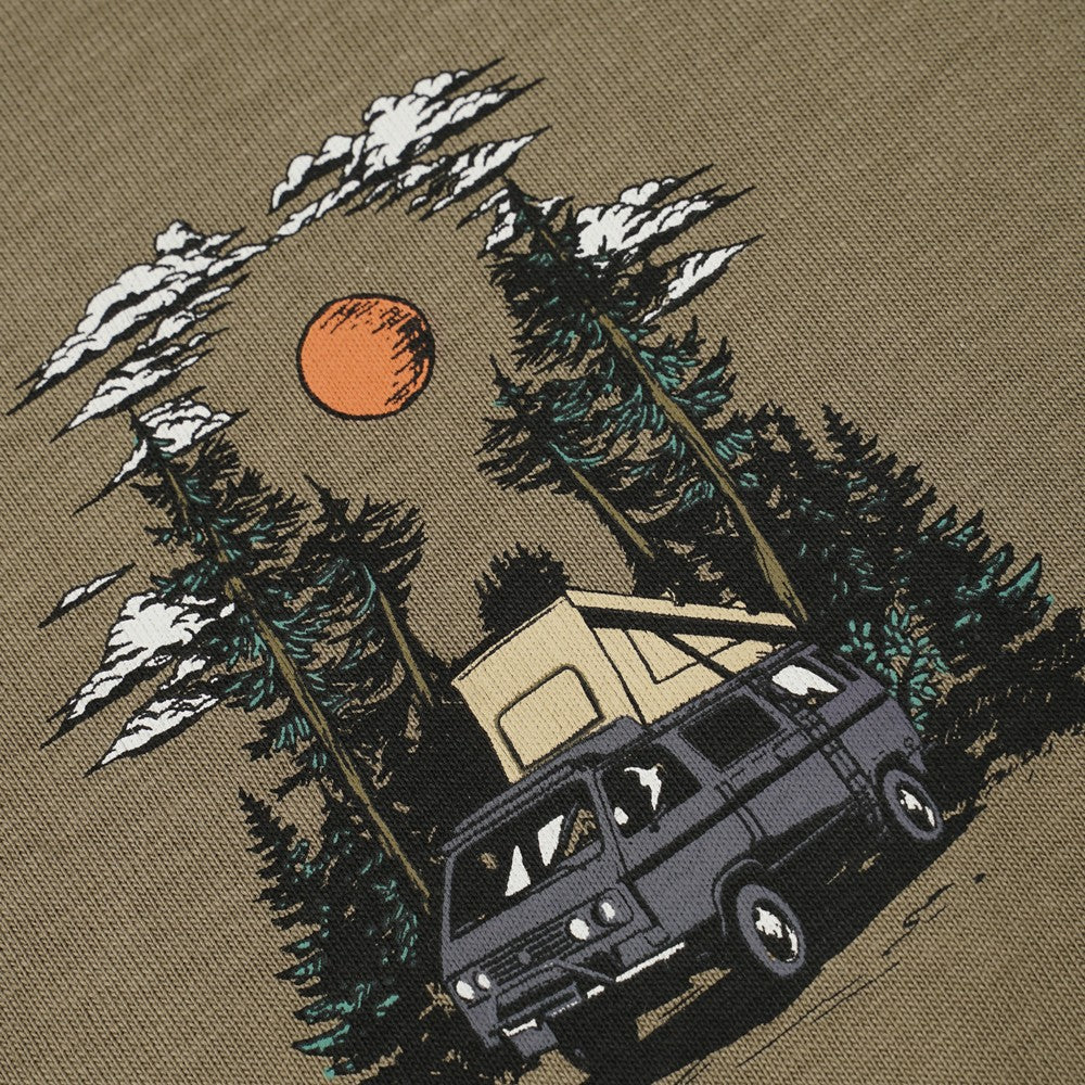 Greenlight Men's T-Shirt Short Sleeve Regular Fit Cotton Campervan C110626