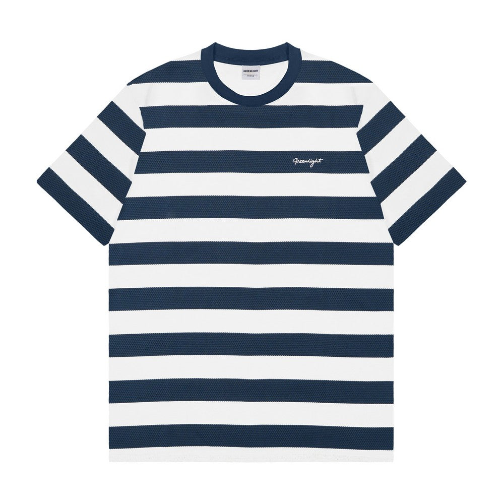 Greenlight Essential Men's Stripe T-Shirt Short Sleeve Regular Fit Cotton Enmu C010826