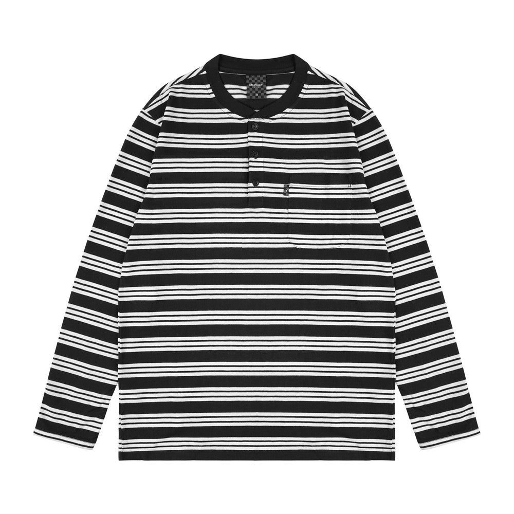 Greenlight Voyager Men's Stripe T-Shirt Long Sleeve Regular Fit Tataku 261126