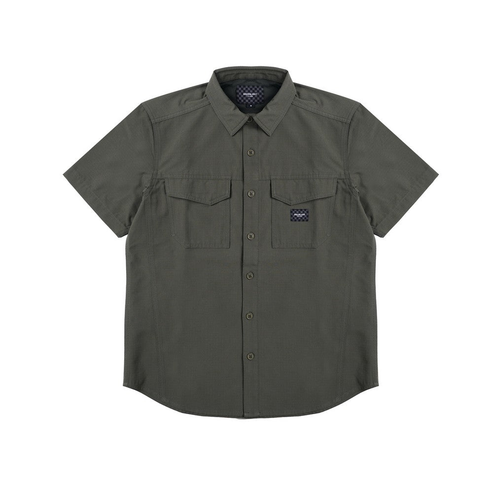 Greenlight Voyager Men's Shirt Short Sleeve Regular Fit Ripstop Fugazi HP-C031126