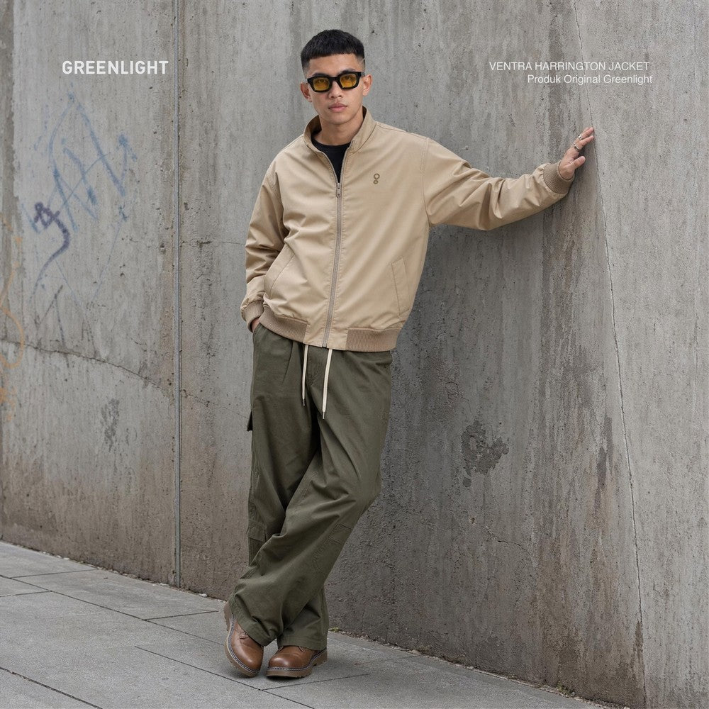 Greenlight Essential Men's Harrington Jacket Regular Fit Taslan Ventra OL-C010426