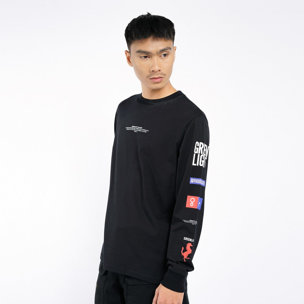 Greenlight Voyager Men's T-Shirt Long Sleeve Regular Fit Cotton Xover C040526