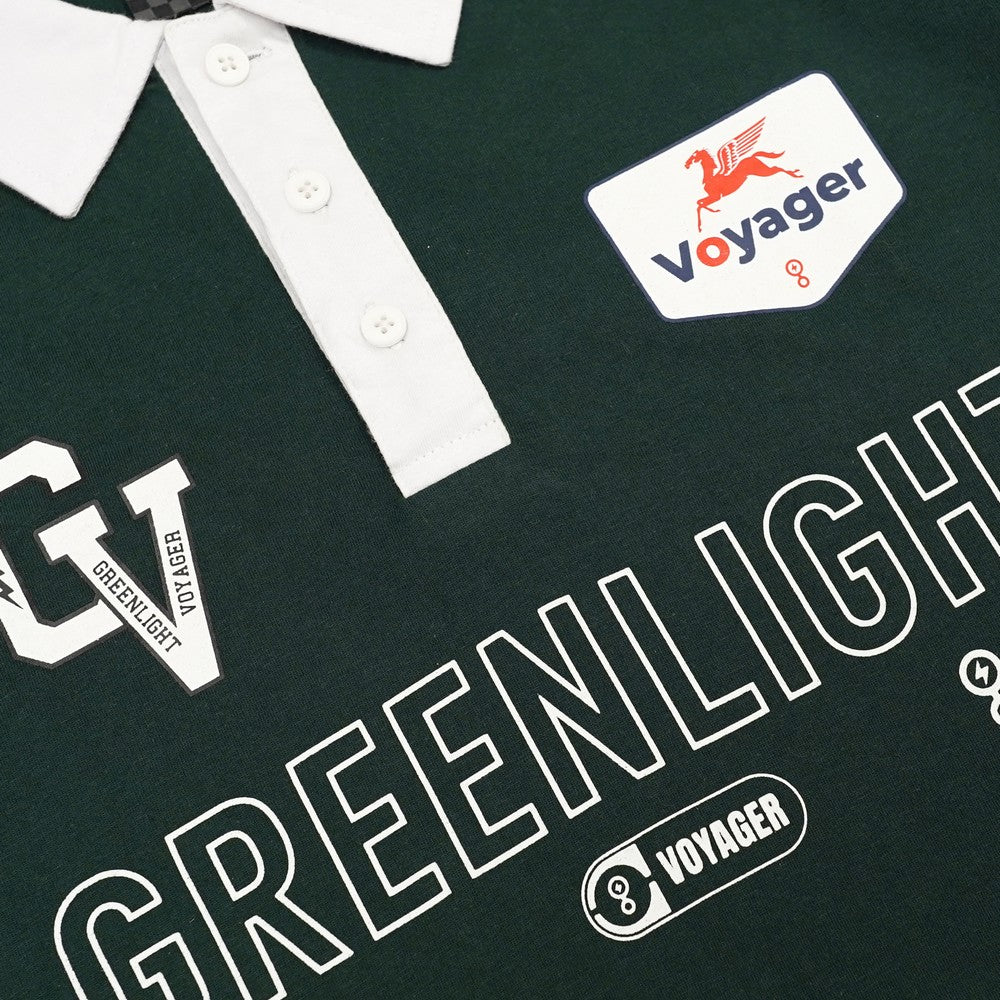 Greenlight Voyager Men's Collar Shirt Short Sleeve Regular Fit Cotton Polorace C021224