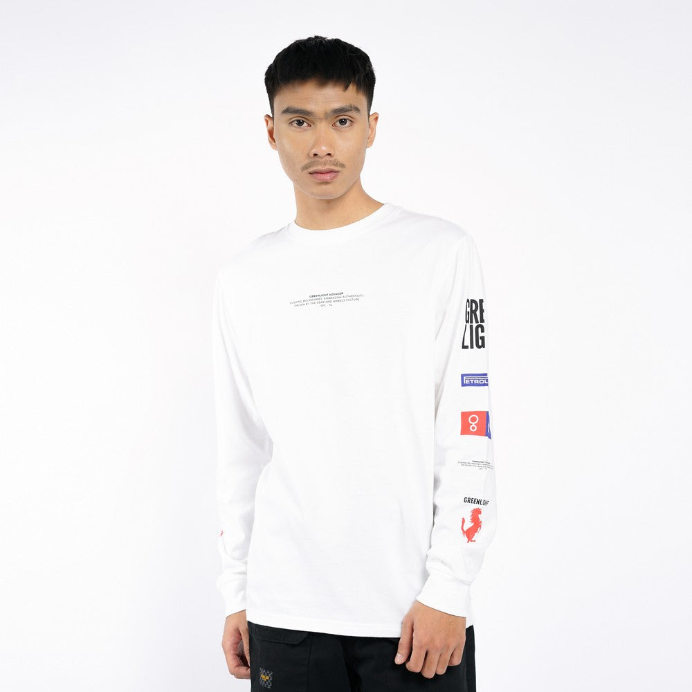 Greenlight Voyager Men's T-Shirt Long Sleeve Regular Fit Cotton Xover C040526