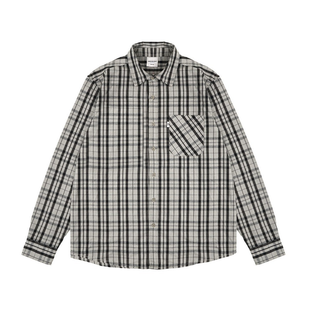Greenlight Essential Men's Plaid Shirt Long Sleeve Regular Fit Flannel Nartin HP-030325
