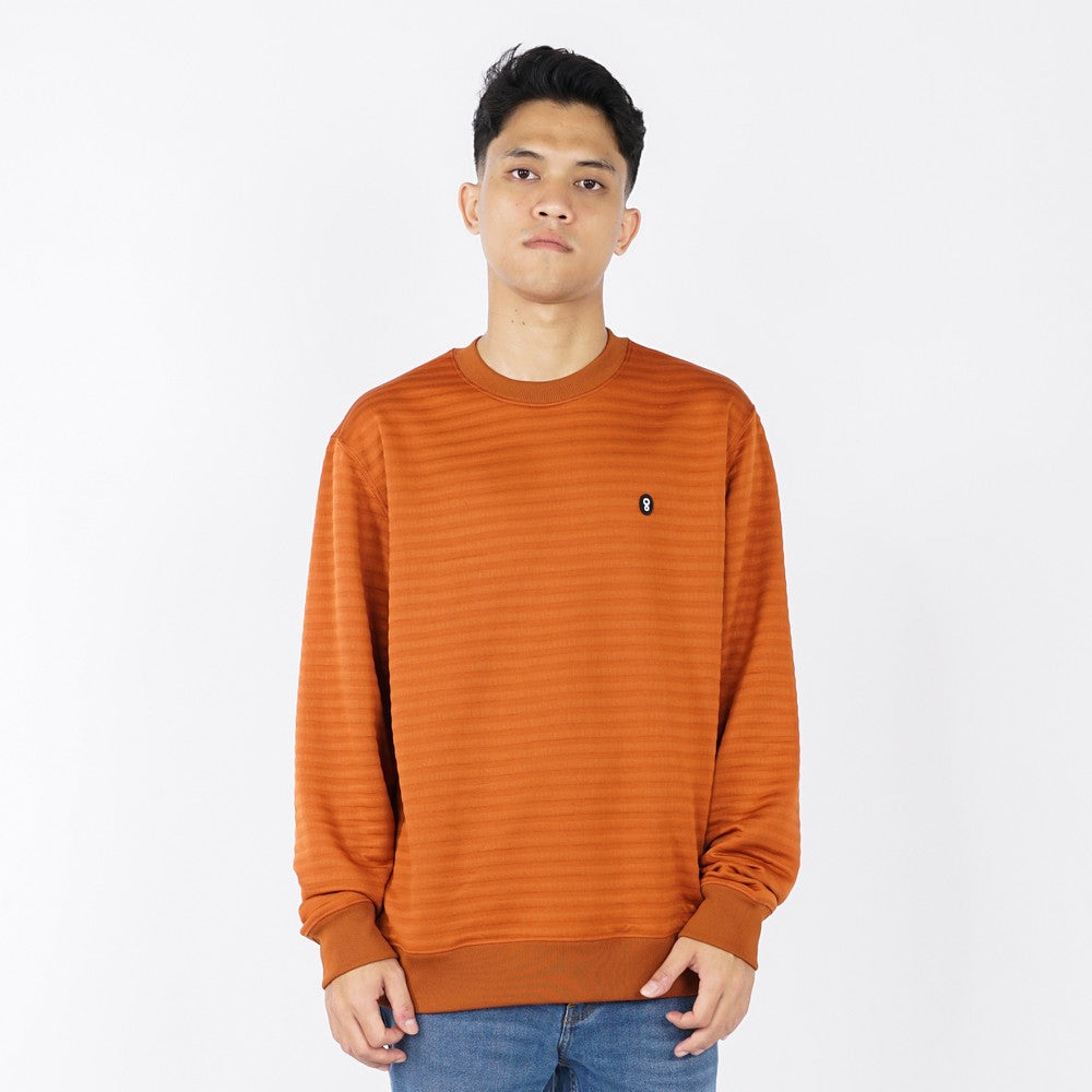 Greenlight Essential Men's Stripe Jacket Crewneck Regular Fit Polyester Badar HP-C050425