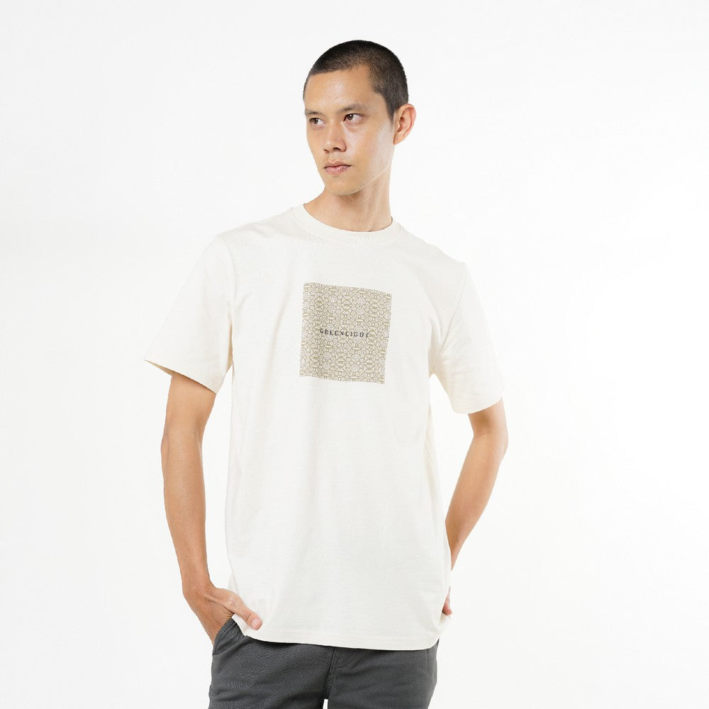 Greenlight Essential Men's T-Shirt Short Sleeve Regular Fit Logo Script Afareen HP-C141224