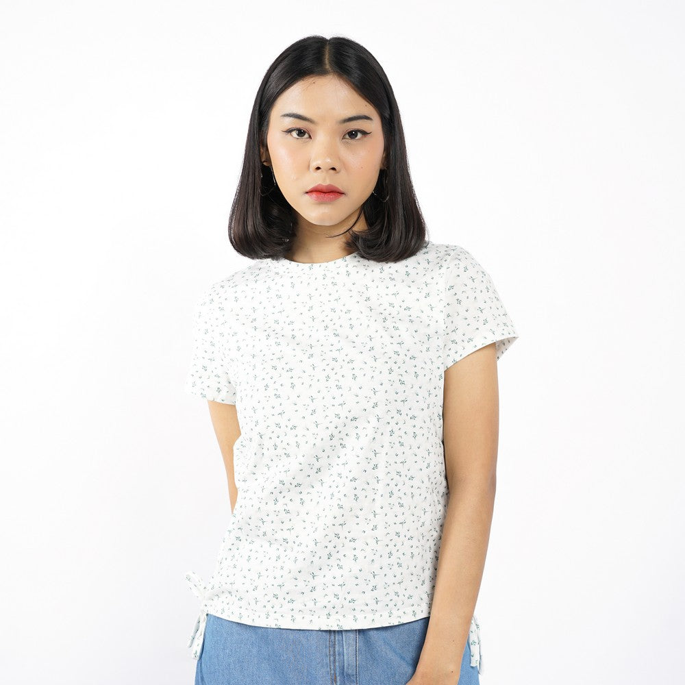Greenlight Women's T-Shirt Short Sleeve Body Fit Ruched Side Suzu HP-C010726