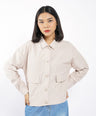 Greenlight Women's Buttoned Jacket Loose Fit Twill Maika HP-C010726