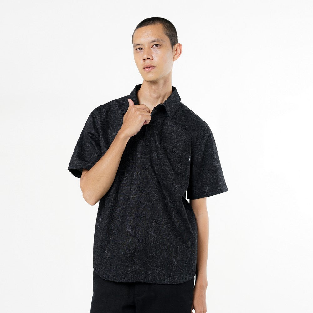 Greenlight Men's Shirt Short Sleeve Regular Fit Cotton Poplin Full Print Kevon HP-C011025