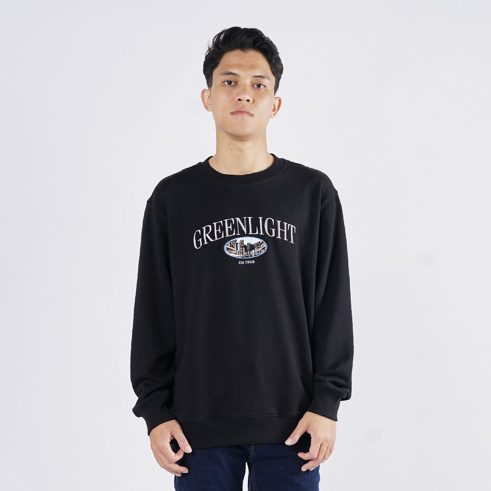 Greenlight Men's Jacket Script Crewneck Sweatshirt Regular Fit French Terry Dakota HP-011025