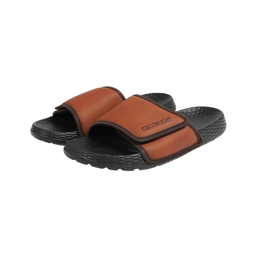 Greenlight Men's Slider Slip On Sandals Champagne HP-C030126