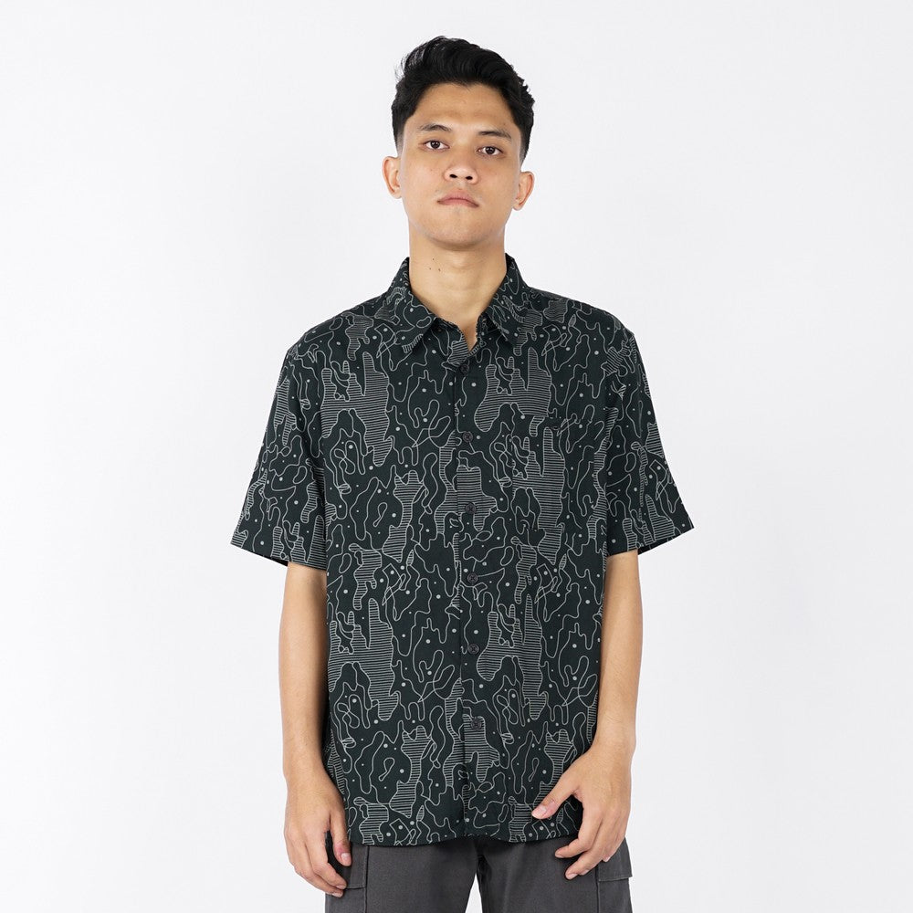 Greenlight Men's Shirt Short Sleeve Regular Fit Rayon Bentles HP-C011224