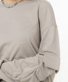 Greenlight Women's Jacket Crewneck Sweatshirt Loose Fit Baby Terry Selena HP-C010126