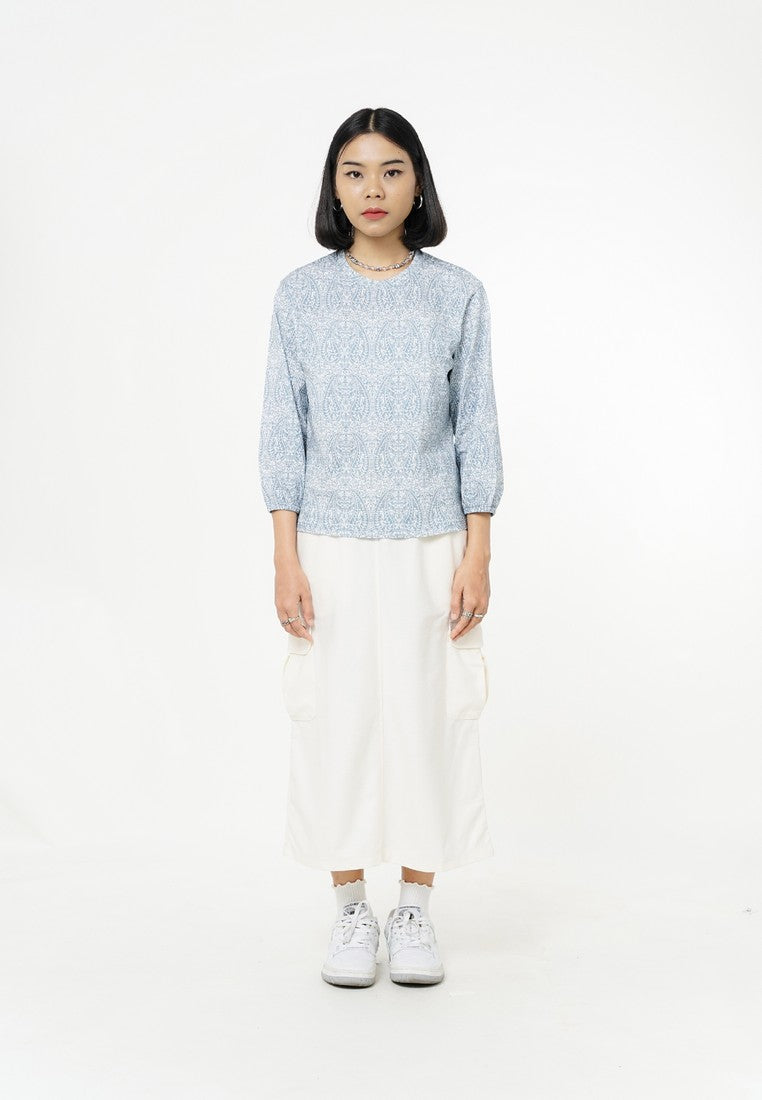 Greenlight Women's T-Shirt 7/8 Sleeve Loose Fit Cotton Maiko HP-C010226