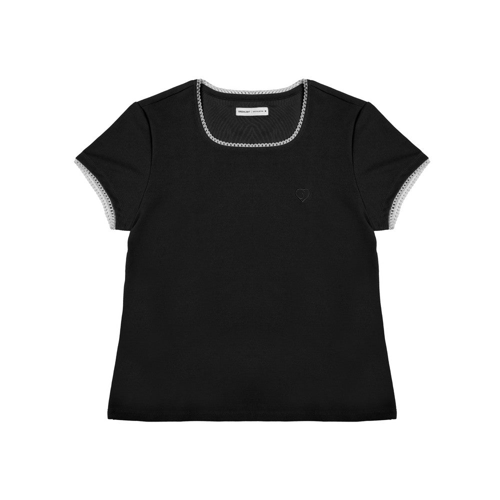 Greenlight Women's T-Shirt Short Sleeve Body Fit Mini Rib Takane HP-C010526