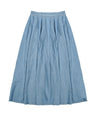 Greenlight Women's Midi Pleated A Line Skirt Cotton Denim Kay HP-C030126
