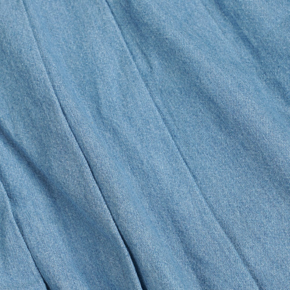Greenlight Women's Midi Pleated A Line Skirt Cotton Denim Kay HP-C030126