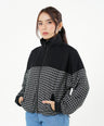 Greenlight Women's Zipper Jacket Loose Fit Baby Terry Jacquard Sasha HP-C030626