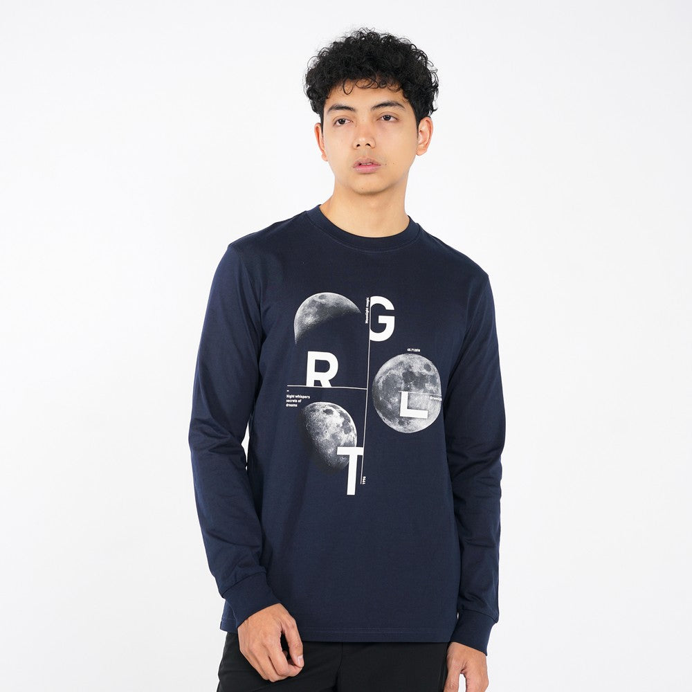 Greenlight Men's T-Shirt Long Sleeve Regular Fit Cotton Dust HP-C040225