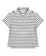 Greenlight Women's Collar T-Shirt Short Sleeve Basic Fit Stripe Tee Sana HP-C030326