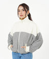 Greenlight Women's Zipper Jacket Loose Fit Baby Terry Jacquard Sasha HP-C030626