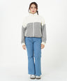 Greenlight Women's Zipper Jacket Loose Fit Baby Terry Jacquard Sasha HP-C030626