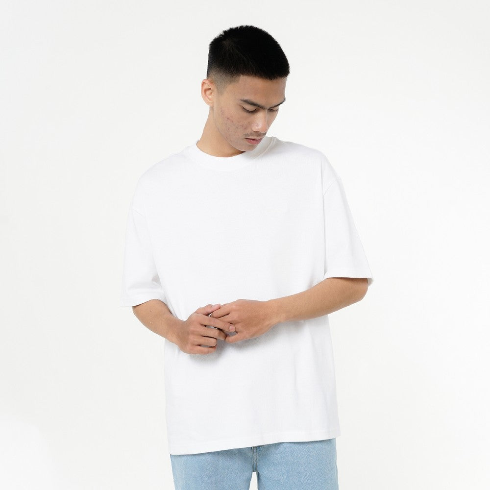 Greenlight Kaos Pria Lengan Pendek Oversized Fit Katun Logo Script Rick C370924