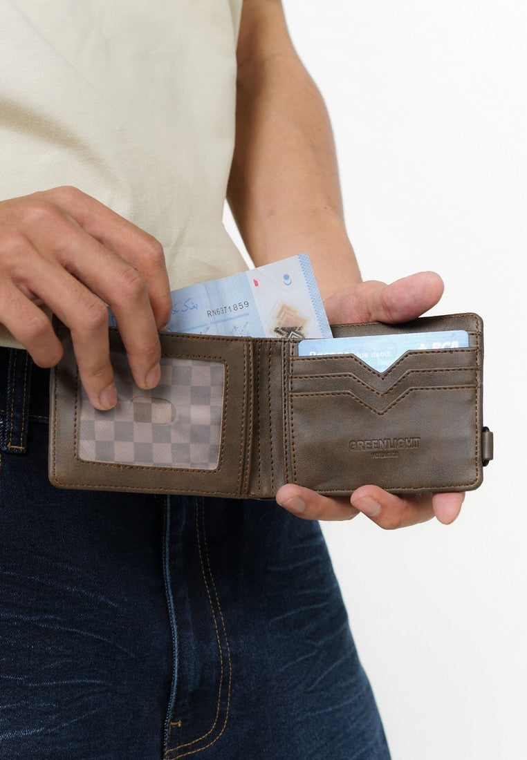 Greenlight Voyager Men's Bifold Wallet Synthetic Leather Chekiev HP-C010326