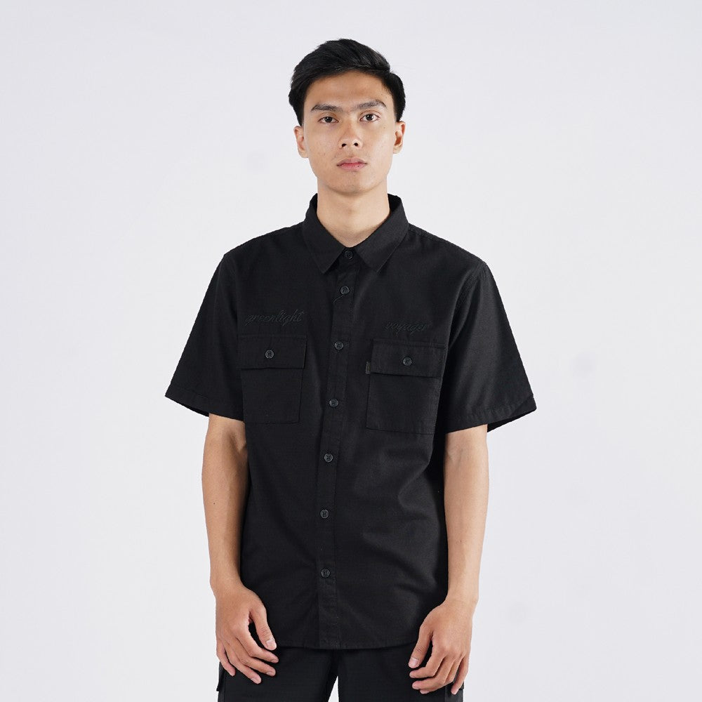 Greenlight Voyager Men's Basic Shirt Short Sleeve Regular Fit Cotton Kemla 0.1 HP-C010825