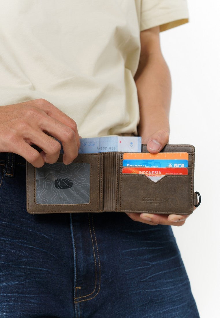 Greenlight Voyager Dompet Lipat Pria Bifold Wallet Kulit Sintetis Leager HP-C051125