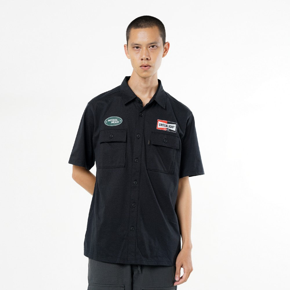 Greenlight Voyager Men's Shirt Short Sleeve Regular Fit Cotton Atha HP-C081124