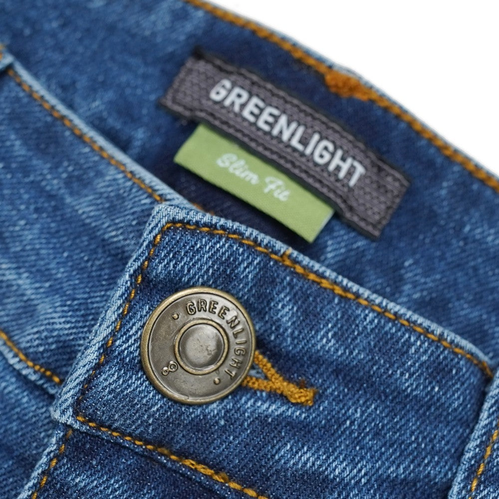 Greenlight Men's Long Denim Pants Slim Fit Ripped Jeans Layne HP-C010725