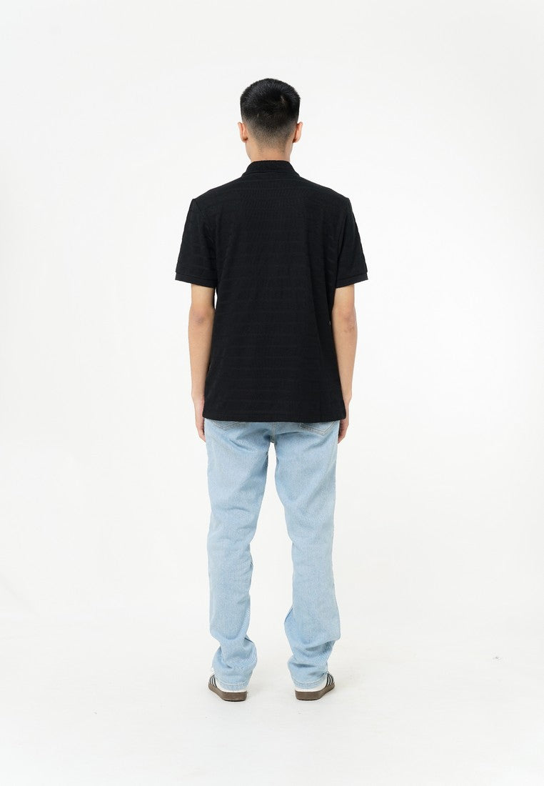 Greenlight Essential Men's Collar T-Shirt Short Sleeve Relaxed Fit Pique Tomioka C290326
