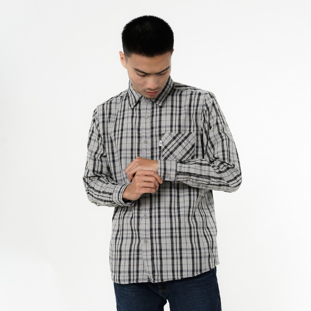 Greenlight Essential Men's Plaid Shirt Long Sleeve Regular Fit Flannel Nartin HP-030325