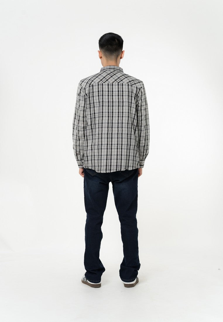 Greenlight Essential Men's Plaid Shirt Long Sleeve Regular Fit Flannel Nartin HP-030325