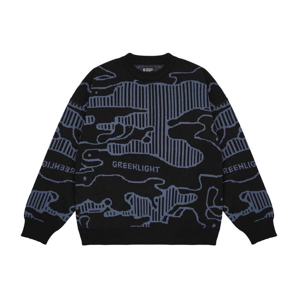 Greenlight Men's Jacket Crewneck Sweatshirt Regular Fit Acrylic Puddle OL-010925