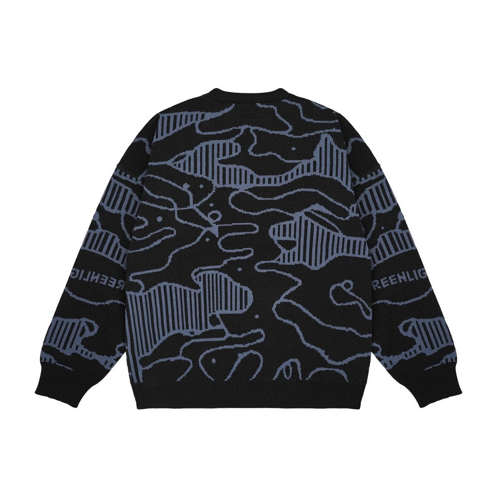 Greenlight Men's Jacket Crewneck Sweatshirt Regular Fit Acrylic Puddle OL-010925