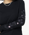 Greenlight Women's T-Shirt Long Sleeve Body Fit Embroidery Kahari HP-C010326