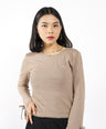 Greenlight Women's T-Shirt Long Sleeve Loose Fit Ribbon Shisa C120626