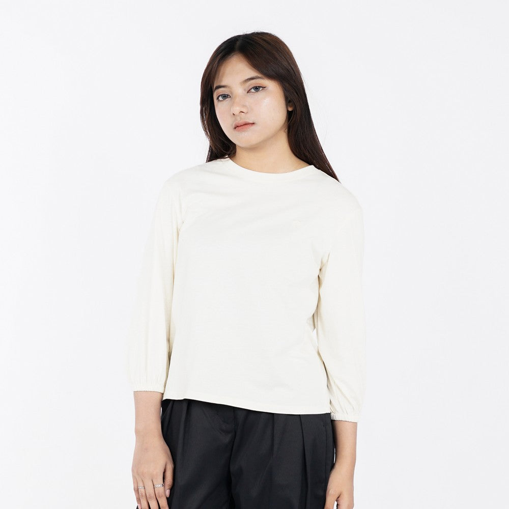 Greenlight Women's Basic T-Shirt Long Balloon Sleeve Loose Fit Cotton Erisa HP-120225