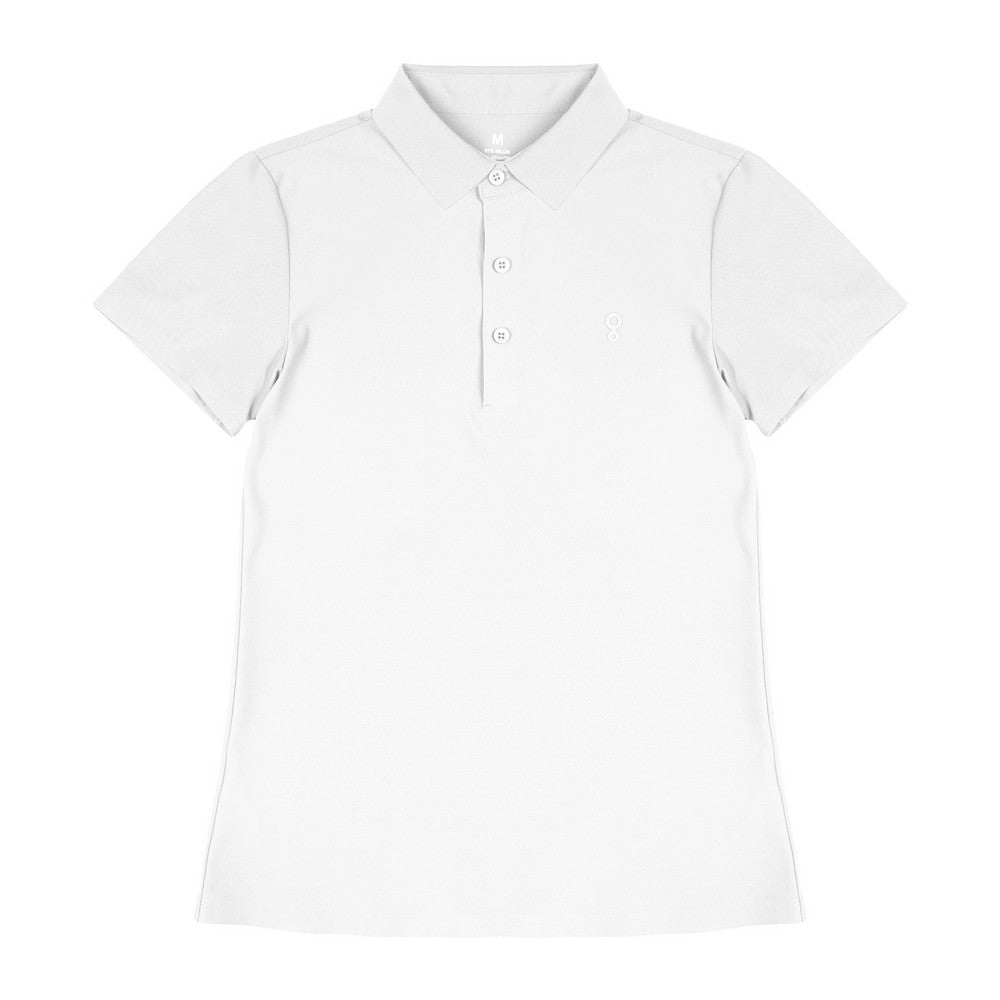 Greenlight Women's Collar T-Shirt Short Sleeve Loose Fit Kaede HP-C110626