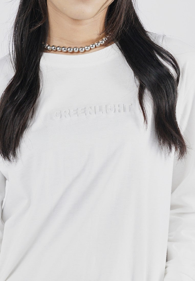 Greenlight Kaos Wanita Lengan Panjang Loose Fit Katun Elina HP-C030825