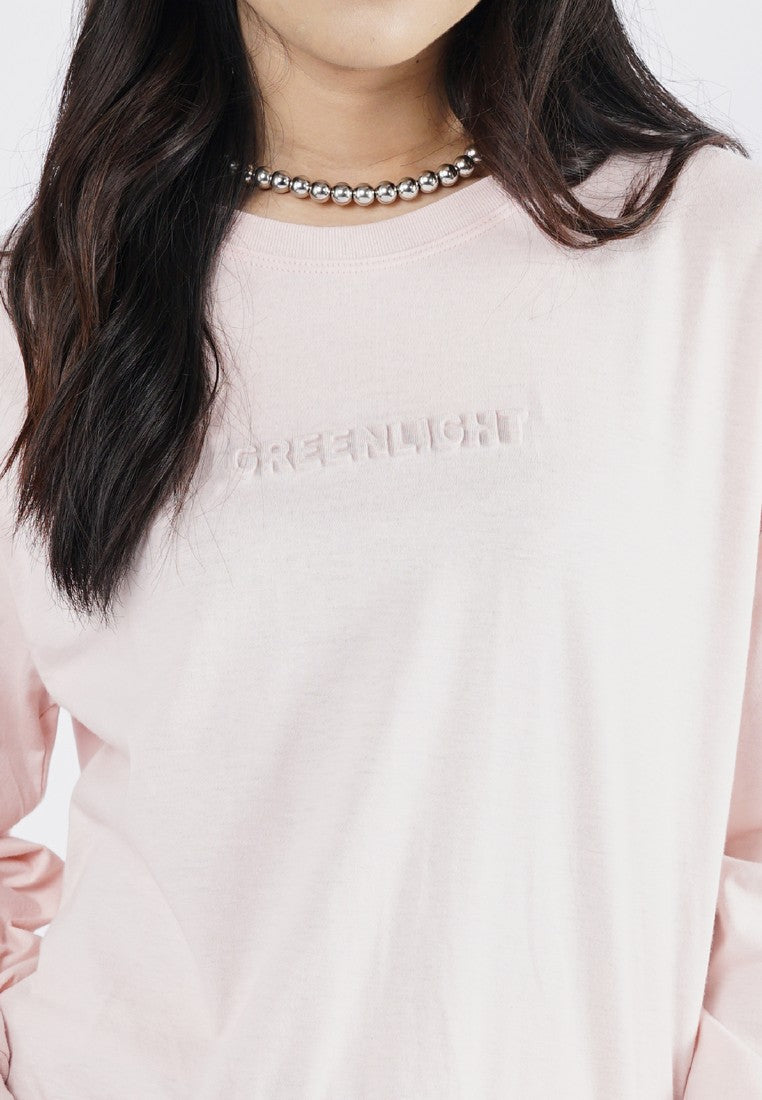 Greenlight Kaos Wanita Lengan Panjang Loose Fit Katun Elina HP-C030825