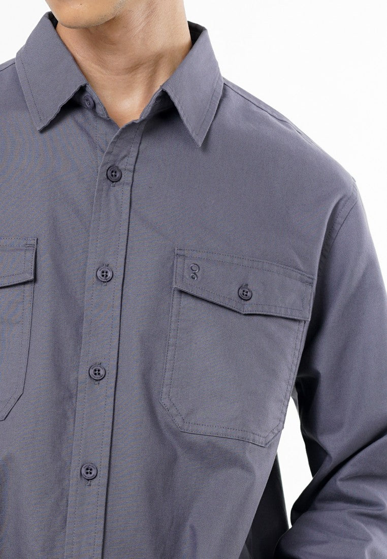 Greenlight Men's Shirt Long Sleeve Regular Fit Cotton Kieran HP-C031125