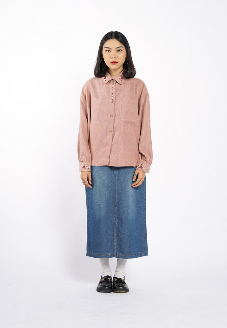 Greenlight Women's Shirt Long Sleeve Loose Fit Leticia HP-C010826