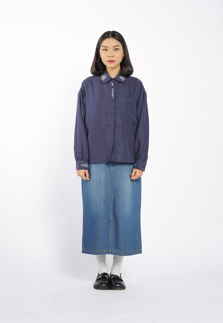 Greenlight Women's Shirt Long Sleeve Loose Fit Leticia HP-C010826