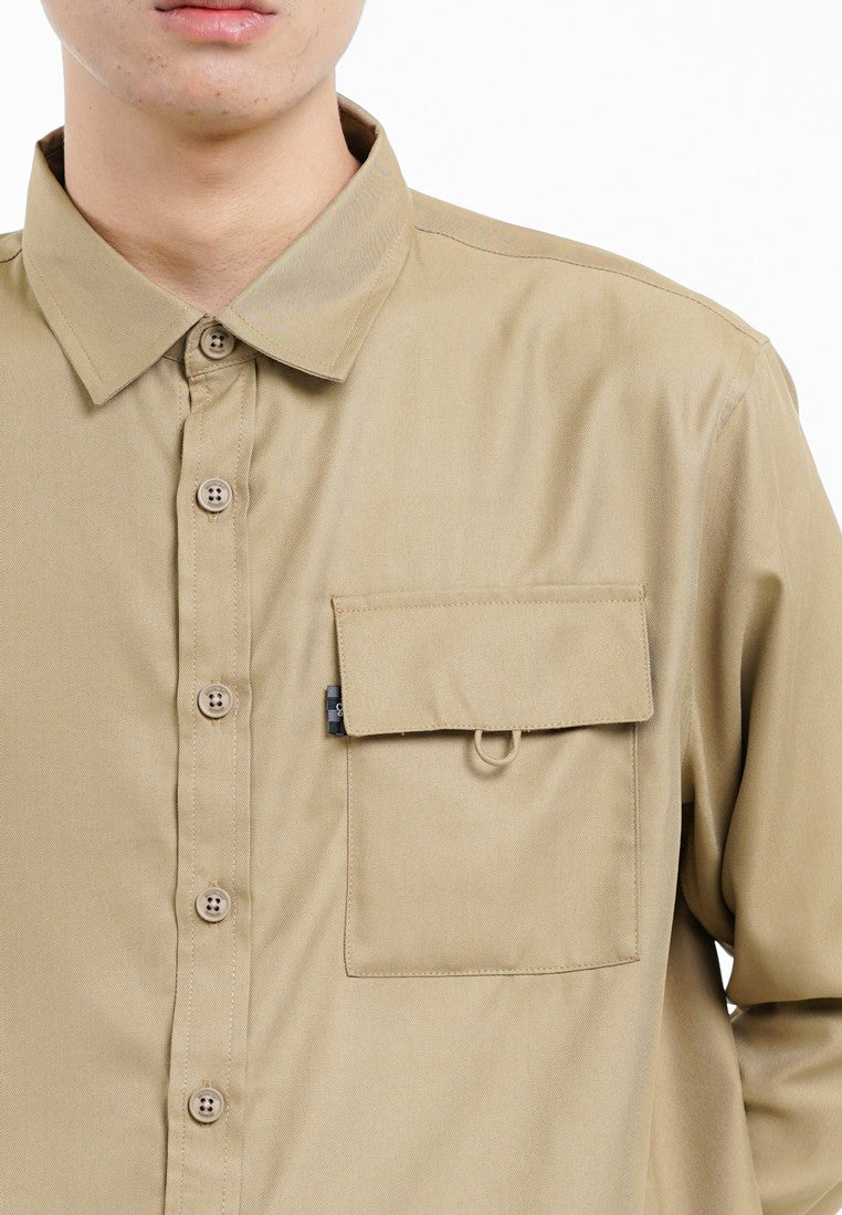 Greenlight Voyager Men's Basic Shirt Long Sleeve Regular Fit Kemlup HP-C031225