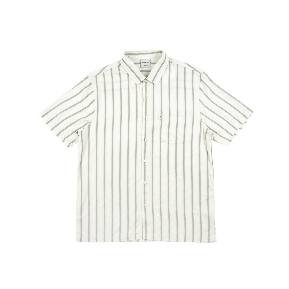 Greenlight Essential Men's Stripe Shirt Short Sleeve Regular Fit Viscose Full Print Jenova HP-C030125